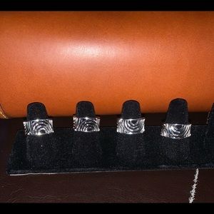 Sterling swirl ring design various sizes 6,78